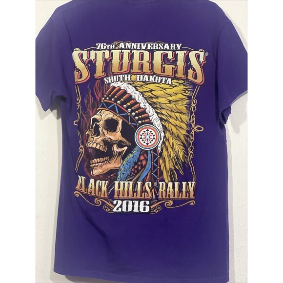 Gildan Other - Sturgis T-Shirt Mens M Black Hills Rally 76th South Dakota Chief Indian Head